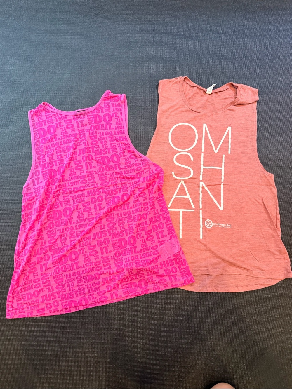 Nike Pink/Magenta Graphic Dri-FIT Tank Top and Pink yoga tank